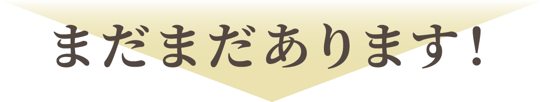 まだまだあります！